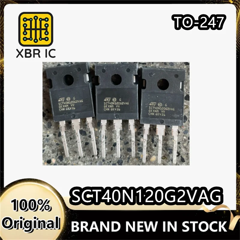 (5/20 Pieces) SCT40N120G2VAG SCT40N120G2 Silicon Carbide MOSFET TO-247 33A 1200V Brand New Original Authentic Product In Stock