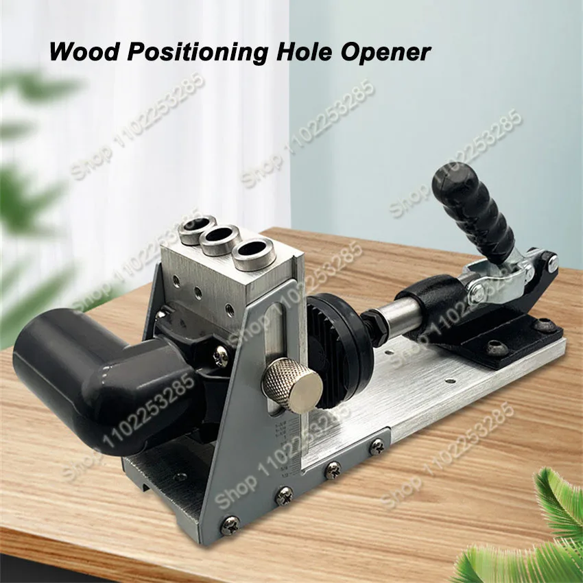 Pocket Hole Jig Kit For Collecting Dust, Pocket Hole Drill Guide Jig For 15° Angled Holes Woodworking Tools For Strong Joints