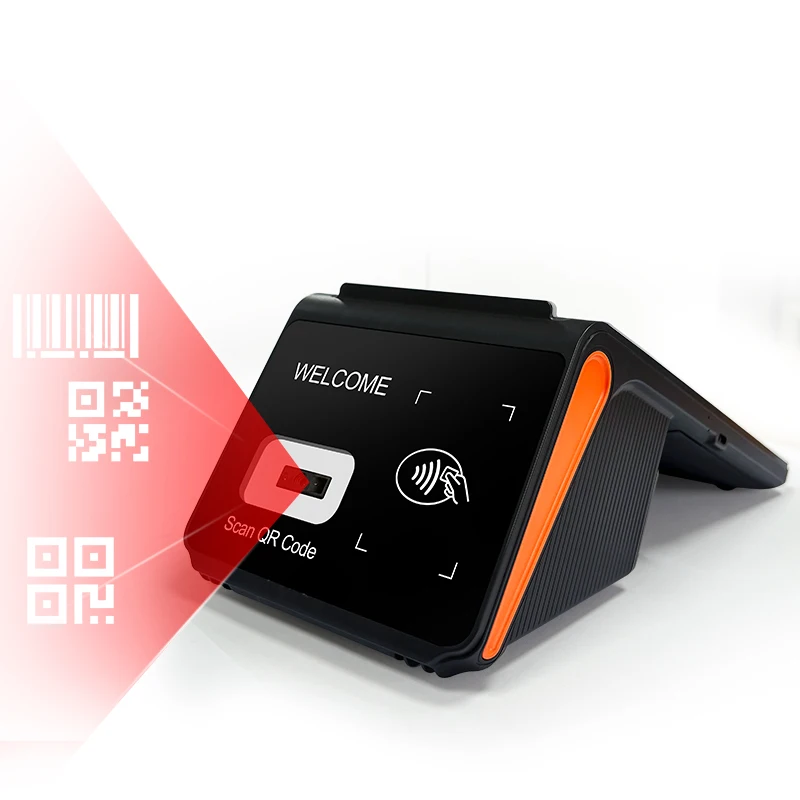 GMS google 8inch Android 13, Restaurant Small Tablet POS Terminal, Ordering All-in-one Machine, 80 Printer / NFC / Qr Code