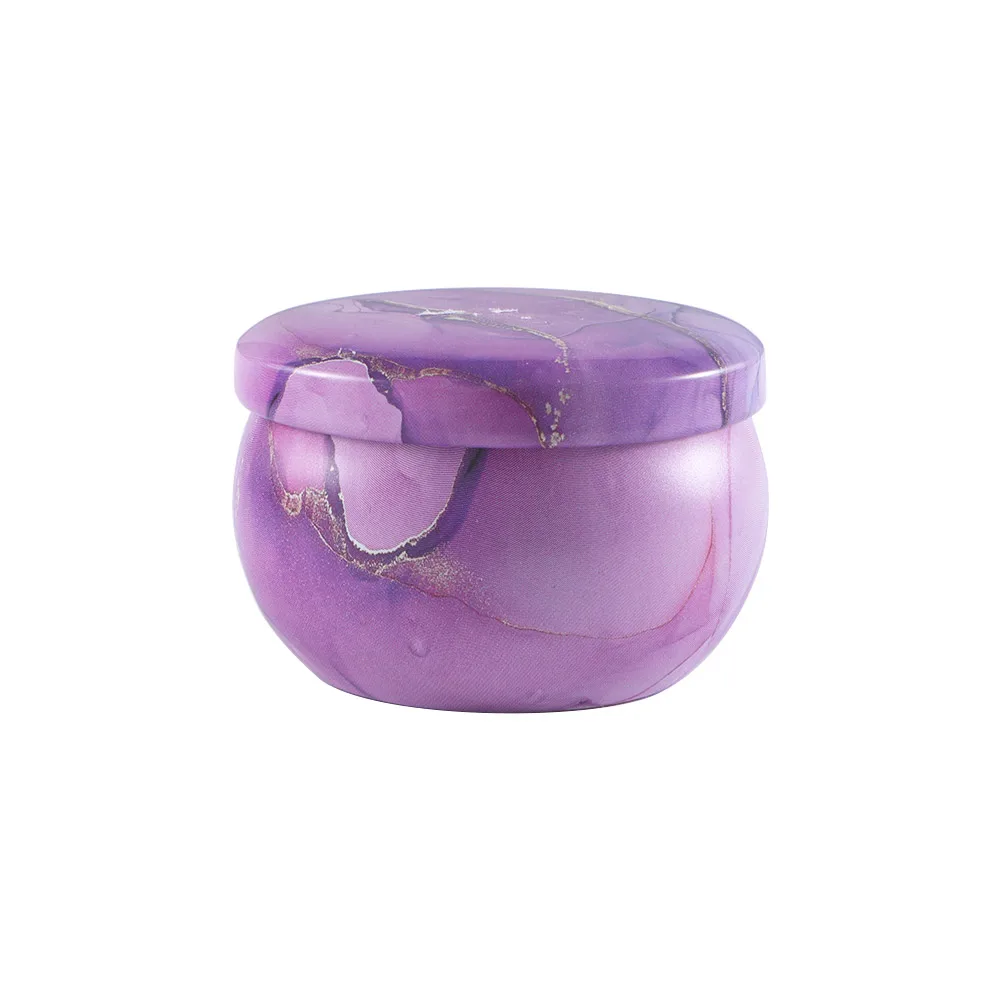 Caja de embalaje festiva estilo japonés para dulces y aperitivos, caja de almacenamiento con textura de mármol, latas de té, bote de hojalata, tarro de aromaterapia