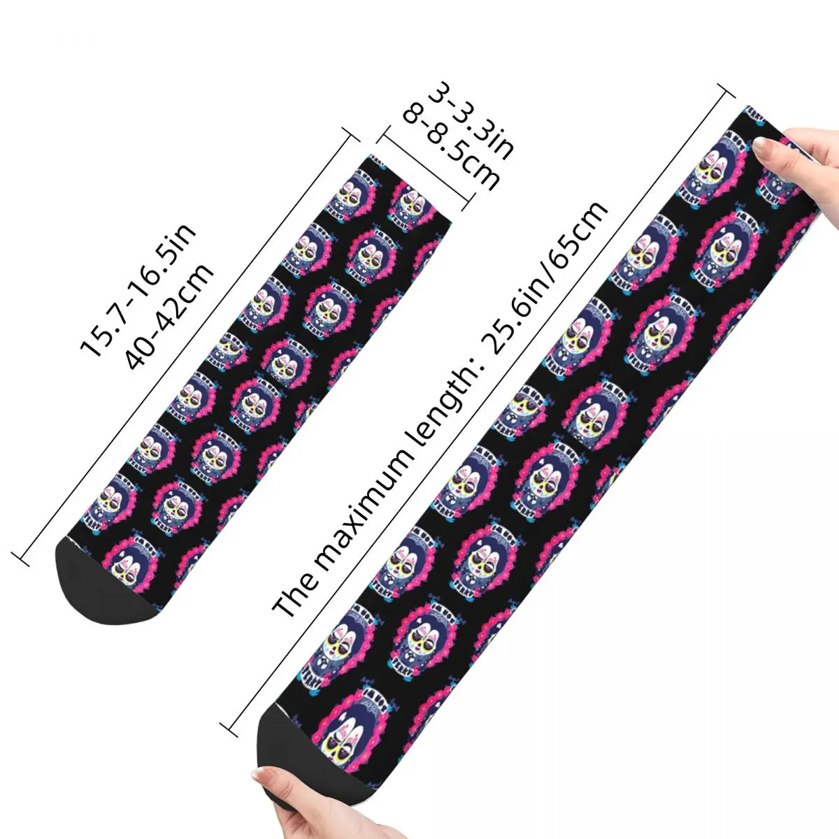 Retro Fanart Men's Socks Wednesday TV Series Unisex Hip Hop Seamless Printed Happy Crew Sock Gift