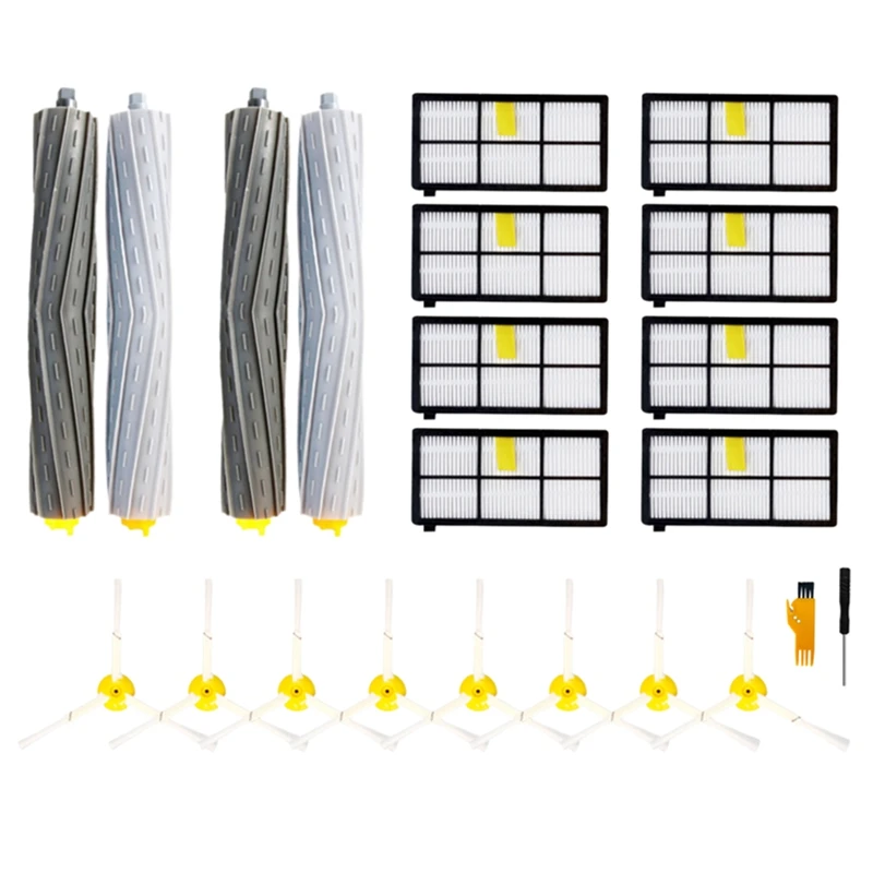 

A01F-For Irobot Roomba Parts Kit Series 800 860 865 866 870 871 880 885 886 890 900 960 966 Main Side Brush Hepa Filter