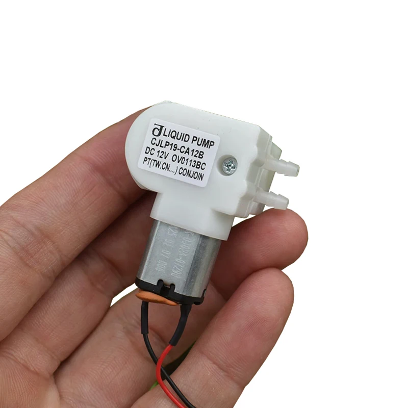 CJLP19-CA12B DC 12V Small Flow Peristaltic Dosing Pump Self-priming Suction Liquid Water Pump Squeezing Pump for Lab Analysis