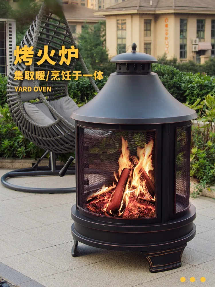 Terrazza Grill Riscaldatore domestico Fuoco da campo Griglia da tè