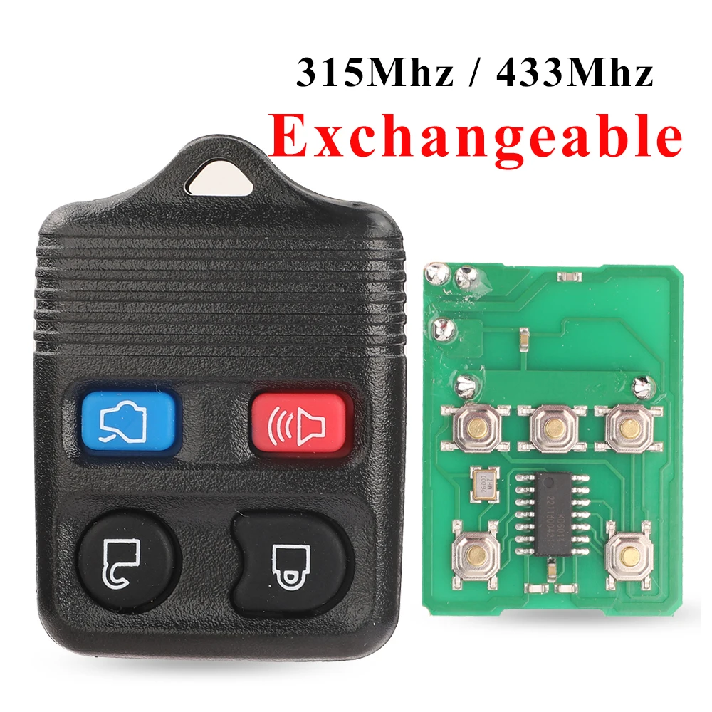 Jingyuqin 25 stücke 2/3/4BTN Auto Schlüssel 315/433 MHZ Für Ford Escape Explorer Keyless Entry Fernbedienung auto Schlüssel Clicker Sender