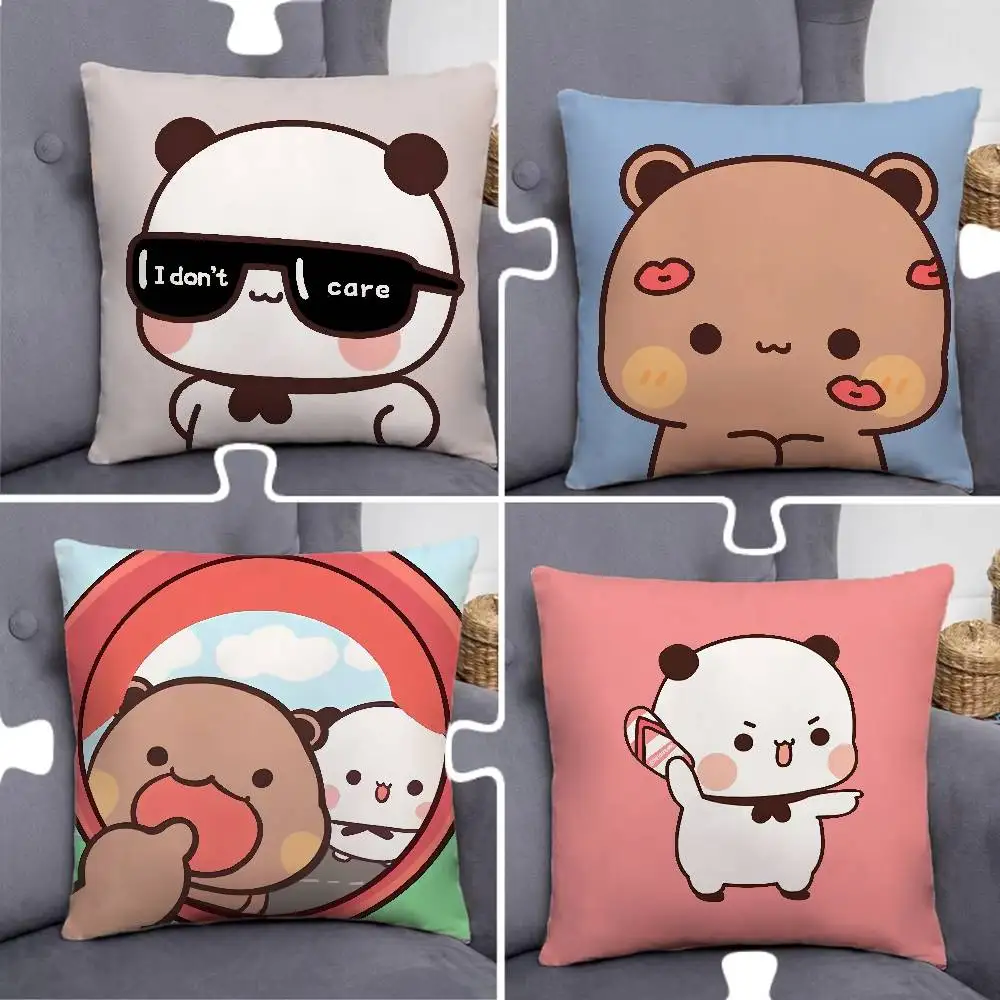 B-Bubu Cute Dudu Print Pattern Sofa Cushion Cover Pillowcase Home Party Car Bedding