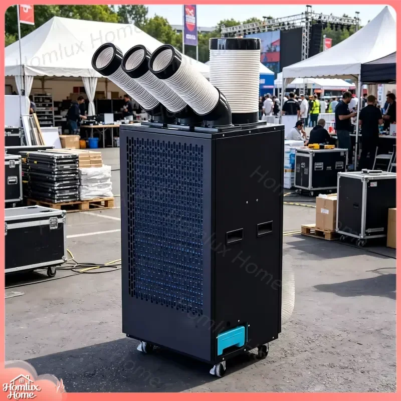 4500W Industrial Portable Air Conditioner Mobile Spot Cooling Unit for Factory Warehouse Workshop Office Home Use Heavy Duty