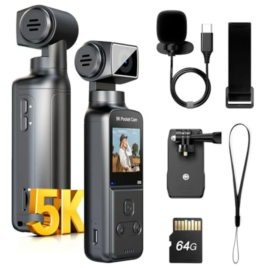 5K Body Camera With…