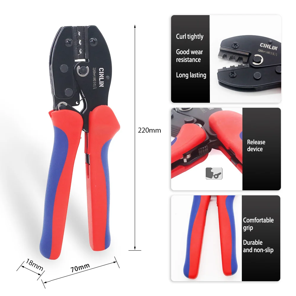 Solar Photovoltaic Terminal Crimping Pliers 220cm LY-2546B Solar Panels Waterproof Seal Connector Tool Single Pliers Set