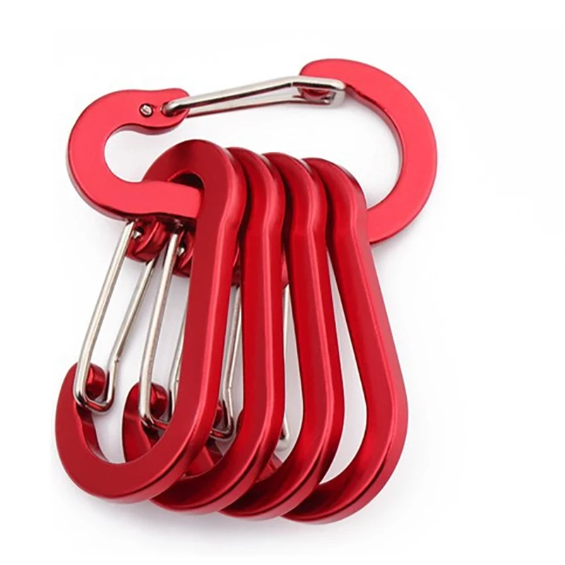 Carabiner Clip Set para Turista, Pequenos Ganchos, Pesca ao ar livre, Camping, Ciclismo, Caminhadas, Multi Tool, Keychain Buckle, Mosquetões, 12Pcs