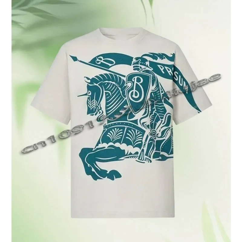 

2025 Autumn New Men's Casual and Comfortable T-shirt High Version 3D Printing Quick-drying Short-sleeved Top Street Casual Wear