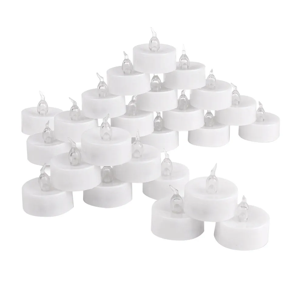 

36 светодиодных свечей-фонариков без пламени, на батарейках, с эффектом мерцания, для свадеб, праздников и домашнего декора