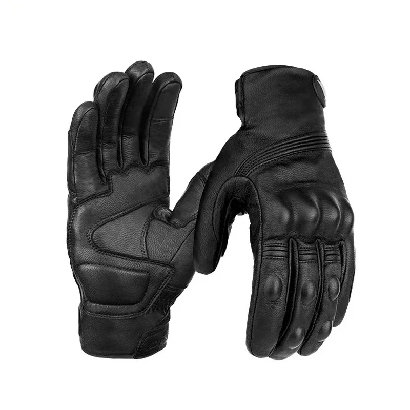 NEUE Winter Warme Thicked Motorrad Handschuhe Winddicht Wasserdichte Leder Handschuhe Motorrad Touchscreen Moto Motocross Handschuhe