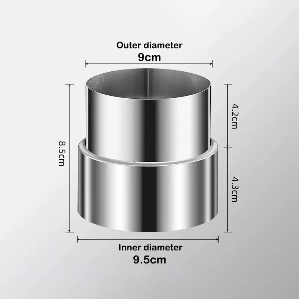 New Stainless Steel Exhaust Pipe Reducer Adapter Silver Multiple Sizes Ducting Connector Portable Ventilation Pipe Fittings