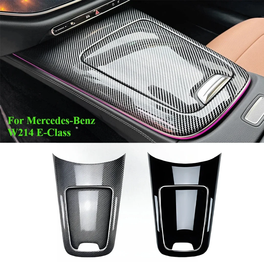 For Mercedes-Benz E-Class W214 E260 E300 2024+ Center Console Storage Box Cigarette Ashtray Holder Cover Trim sticker