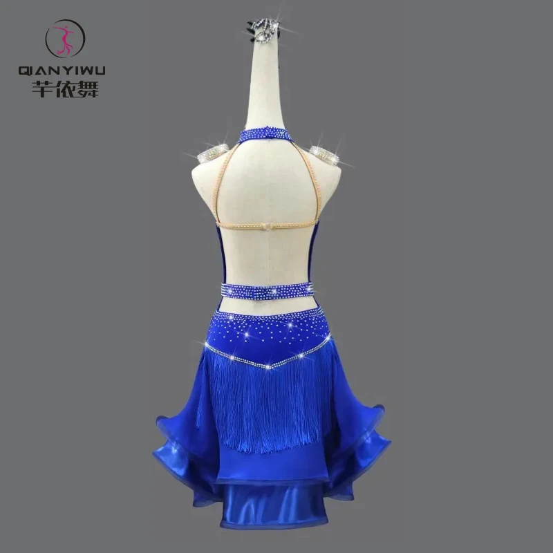 Latin Dance Suit Woman Top Standard Ballroom Dresses Competition Midi Skirt Prom Costume Ladies Practice Wear Line Clothes Girls