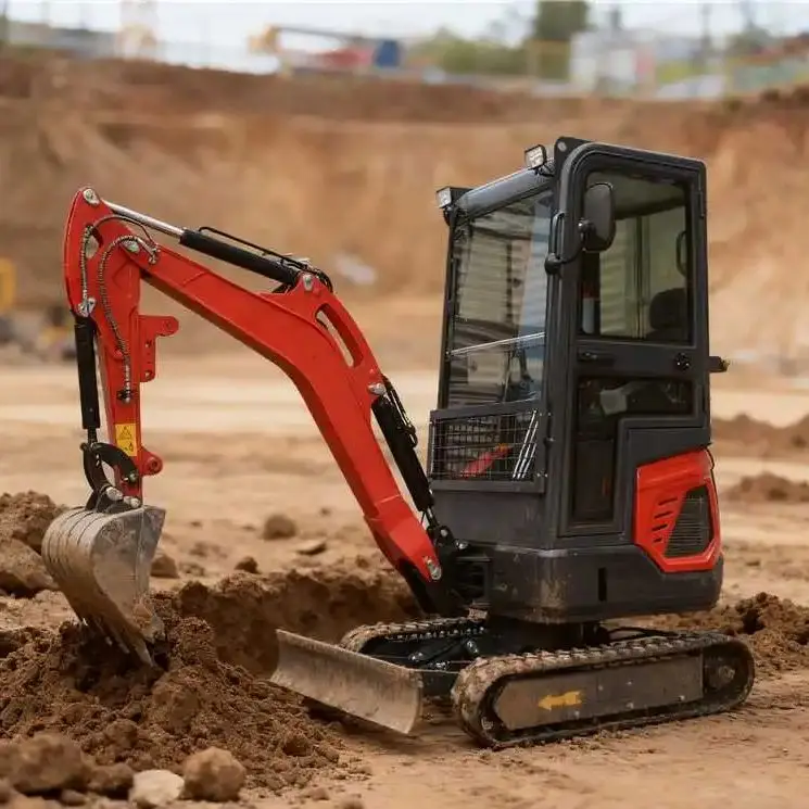 

EPA Kubota Engine 1.8-ton New Crawler Excavator Farm Mini Bagger Household Compact 1-Ton 2-ton Mini Excavator