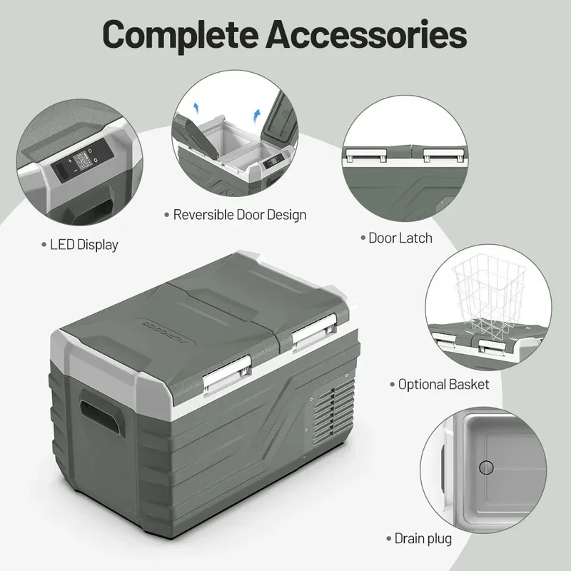NLD45 Alpicool car Fridge AC-240V 12V 24V compresspor Por refrigerator r car home dual use outdoor camping