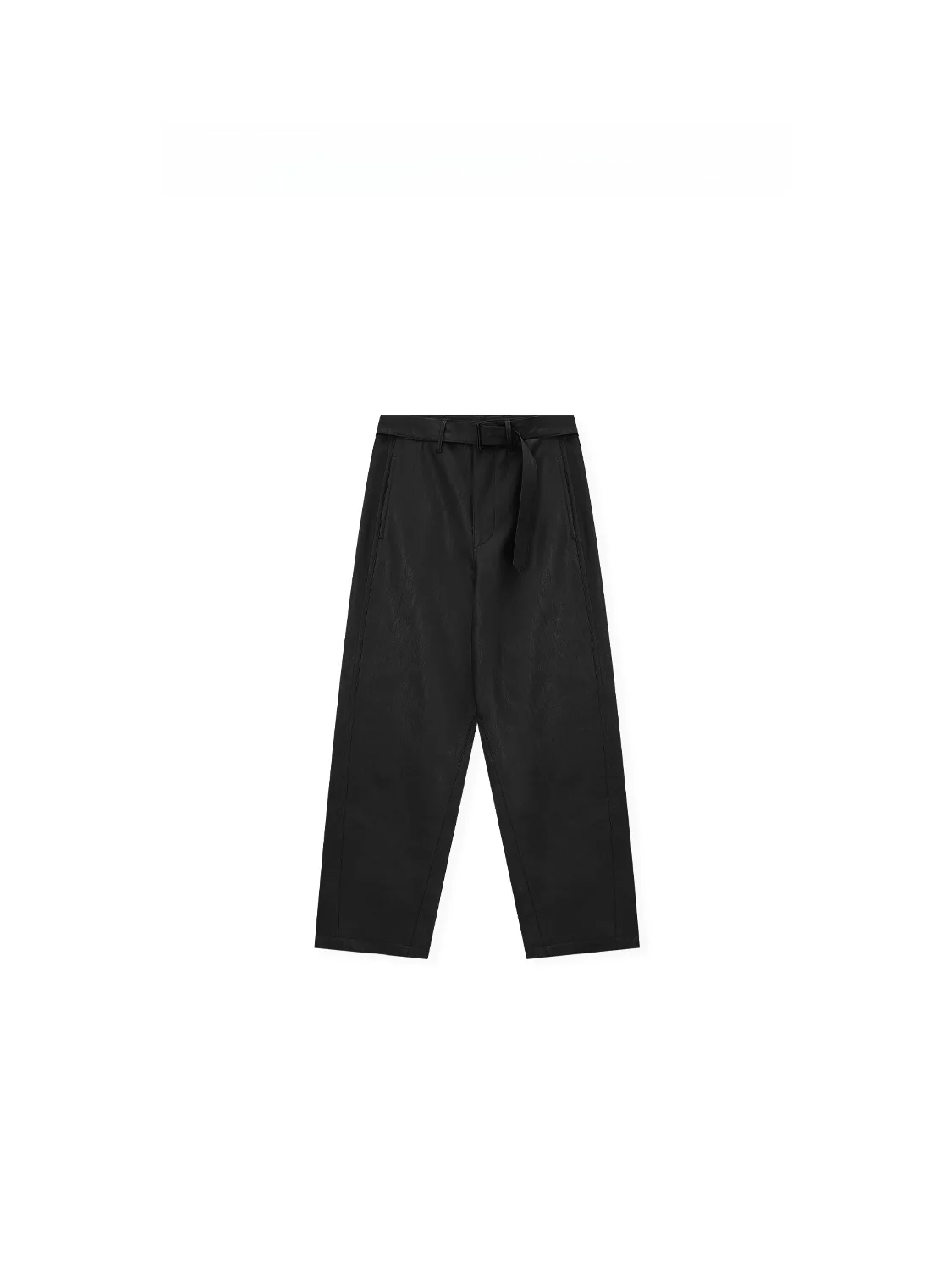 

Faionable Retro Matte Leather Pants Casual Straight Leg Trousers for Women by Zhou Autumn Winter New Arrival