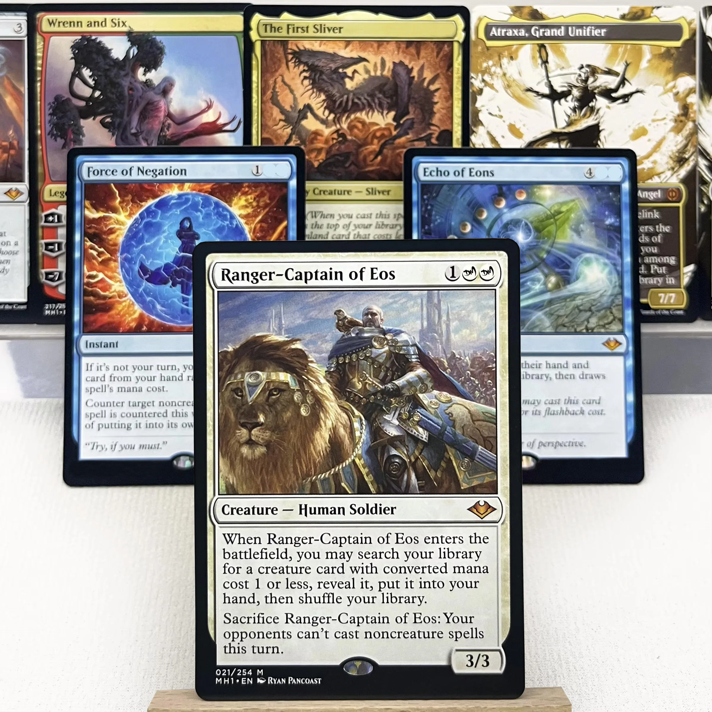 MH1 FAR M21 CC1 C19 HOLO12-I02 Tcg tarjetas mágicas proxy Fuerza de Negación Ugin, el Spirit Dragon Sylvan Biblioteca Elesh Norn, reúne