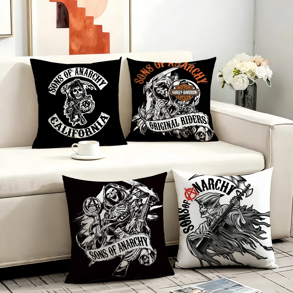 Film S-Sons of Anarchy cushion cover Comfortable Decorative For Bedroom Living room Dormitory Picnic and Holiday Decoration