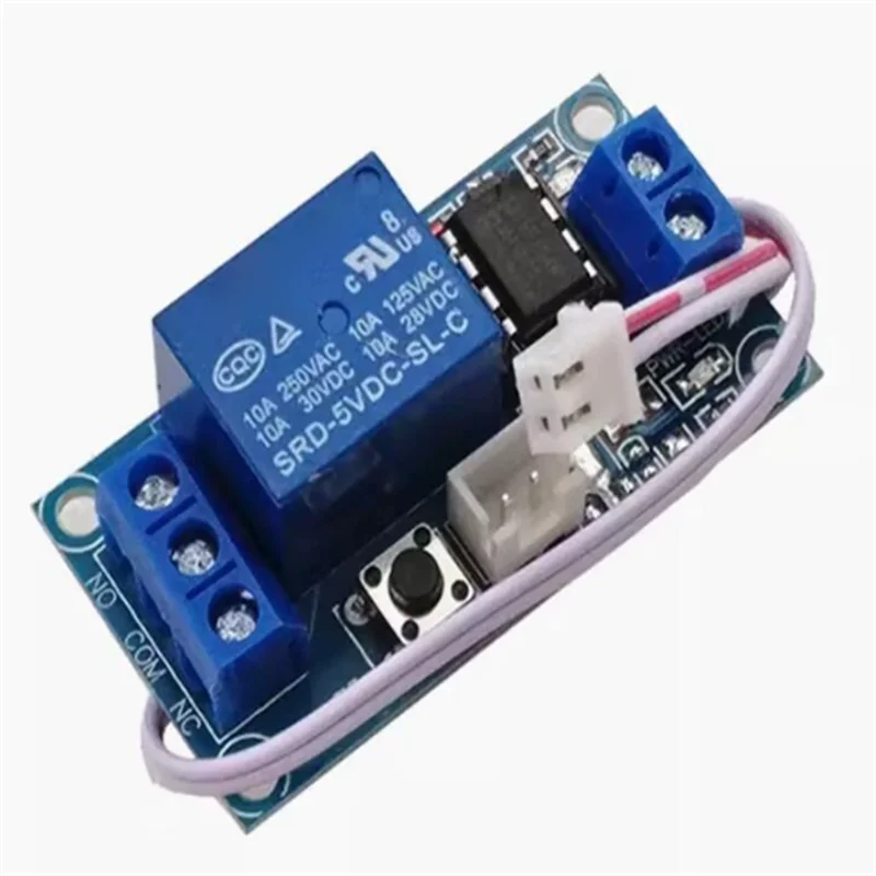 Single Key Bistable One Key Start Stop Self-Locking Relay Module Microcontroller Controlled Relay 5V 1V 24V