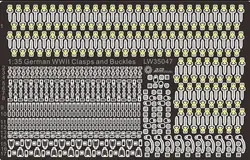 1/35 Model's Accessories WWII German Clasps and Buckles LW35047 Metal Sheet Upgrade Kits