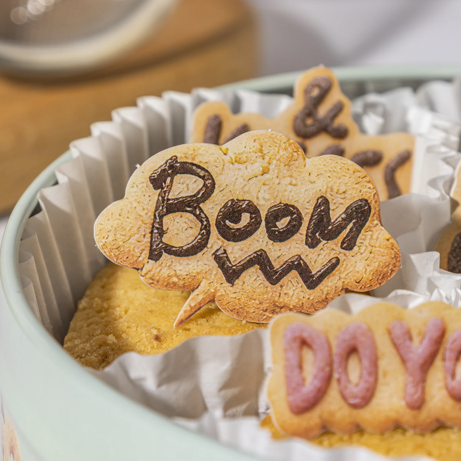 Cookie's Ramblings Series Kawaii Cat Dog Cookie Shape Landscape Sticker Creative DIY Journal Material Collage Stationery