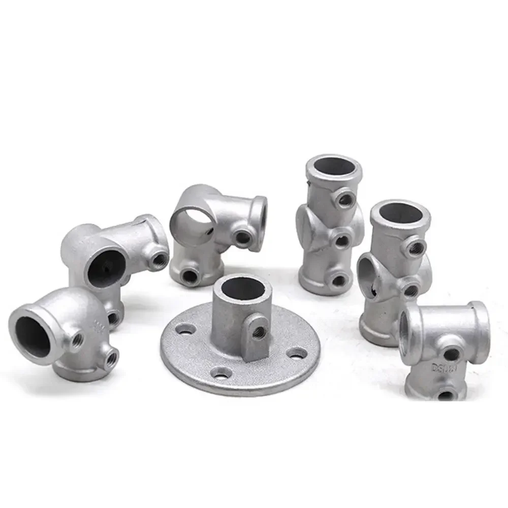 Dn15 Dn20 Dn25 1\2''/3\4''/1'' Pipe Fitting Connector Aluminum Alloy Steel Circular Pipe Connector Elbow Corner Frame Fasteners