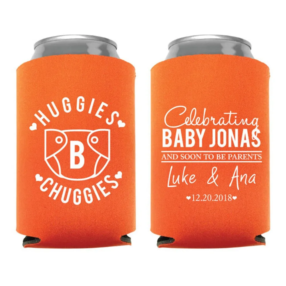 Chuggies and Huggies, Baby Shower Huggies, Baby Shower Favors, Baby Shower Can Coolers, Baby Shower Chuggies, Chuggy & Huggy Can