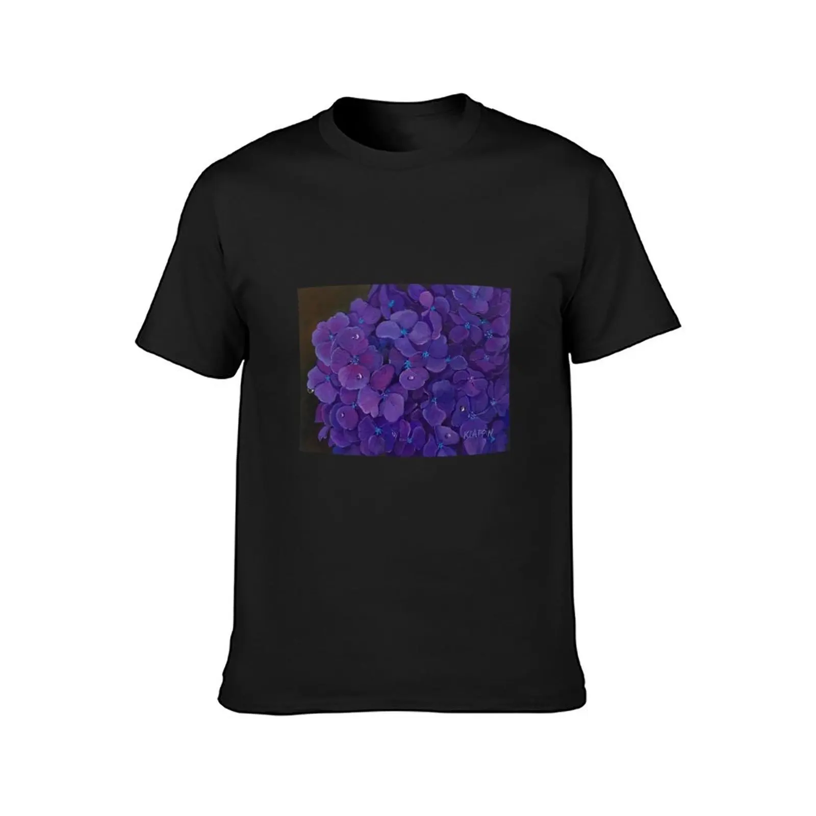 Hydrangeas T-Shirt Short sleeve tee anime black t-shirts for men