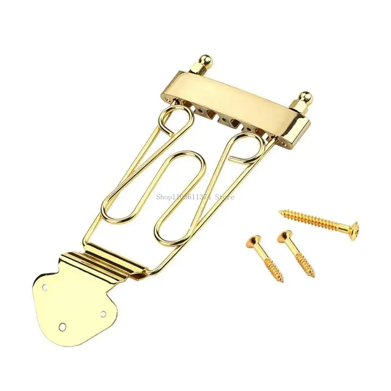 4 String Electric Bass Replacement Part Accessories Bass Trapeze Tailpiece Bridge, Bass Tailpiece Trapeze Set