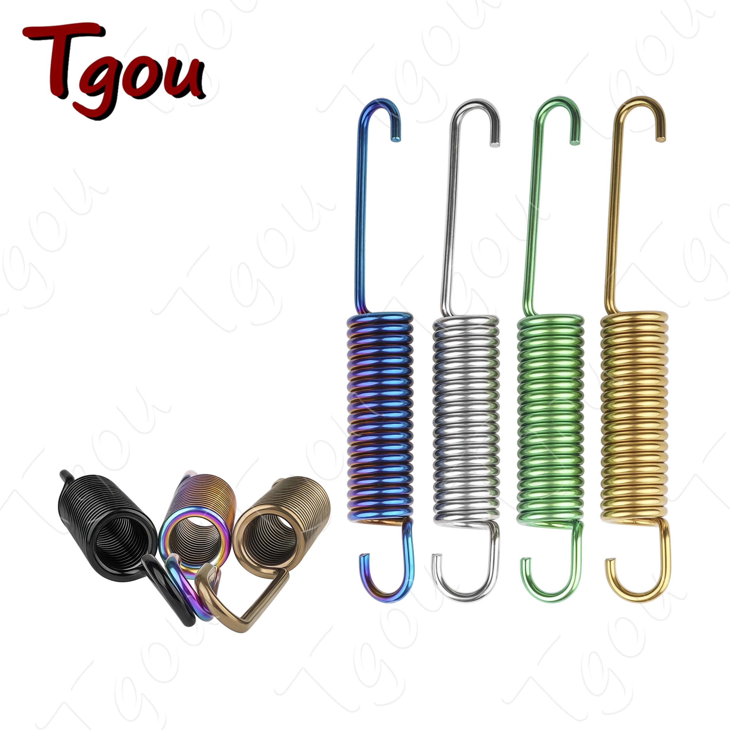Tgou Grade 5 Titanium Alloy 150mm Length / 3.2mm Wire Diameter Spring Tool for Motorcycle Auxiliary Side Stand