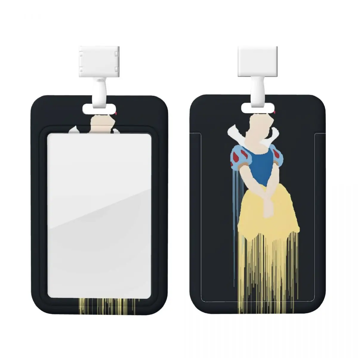 

Custom Snow White And The Seven Dwarfs ID Badge Holders School Card Holder Unisex Neck Lanyard Credit Card Holders Neck Strap