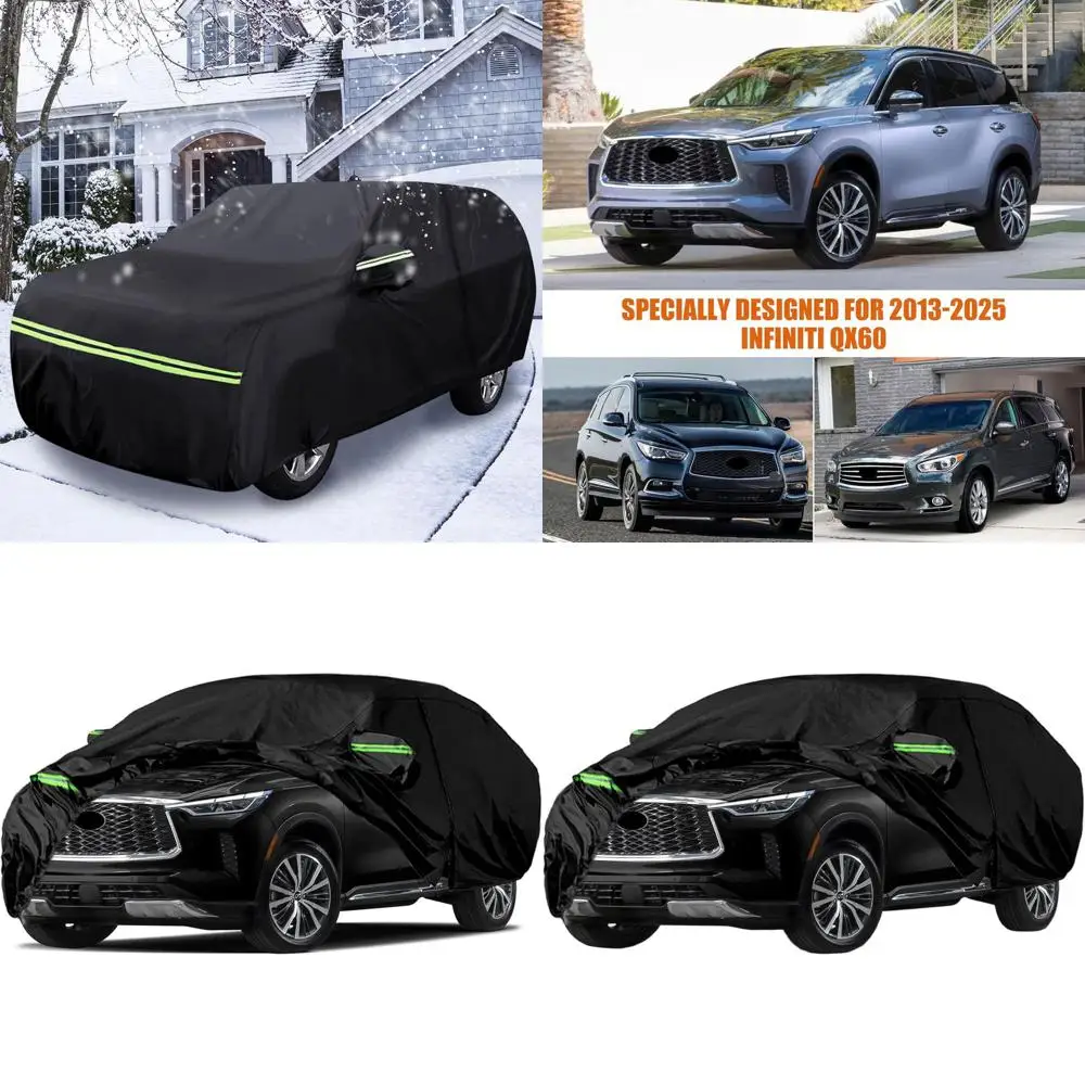 

Custom-fit 6-Layer Weatherproof Car Cover for 2013-2025 Models with Zippered Door and Windproof Bands