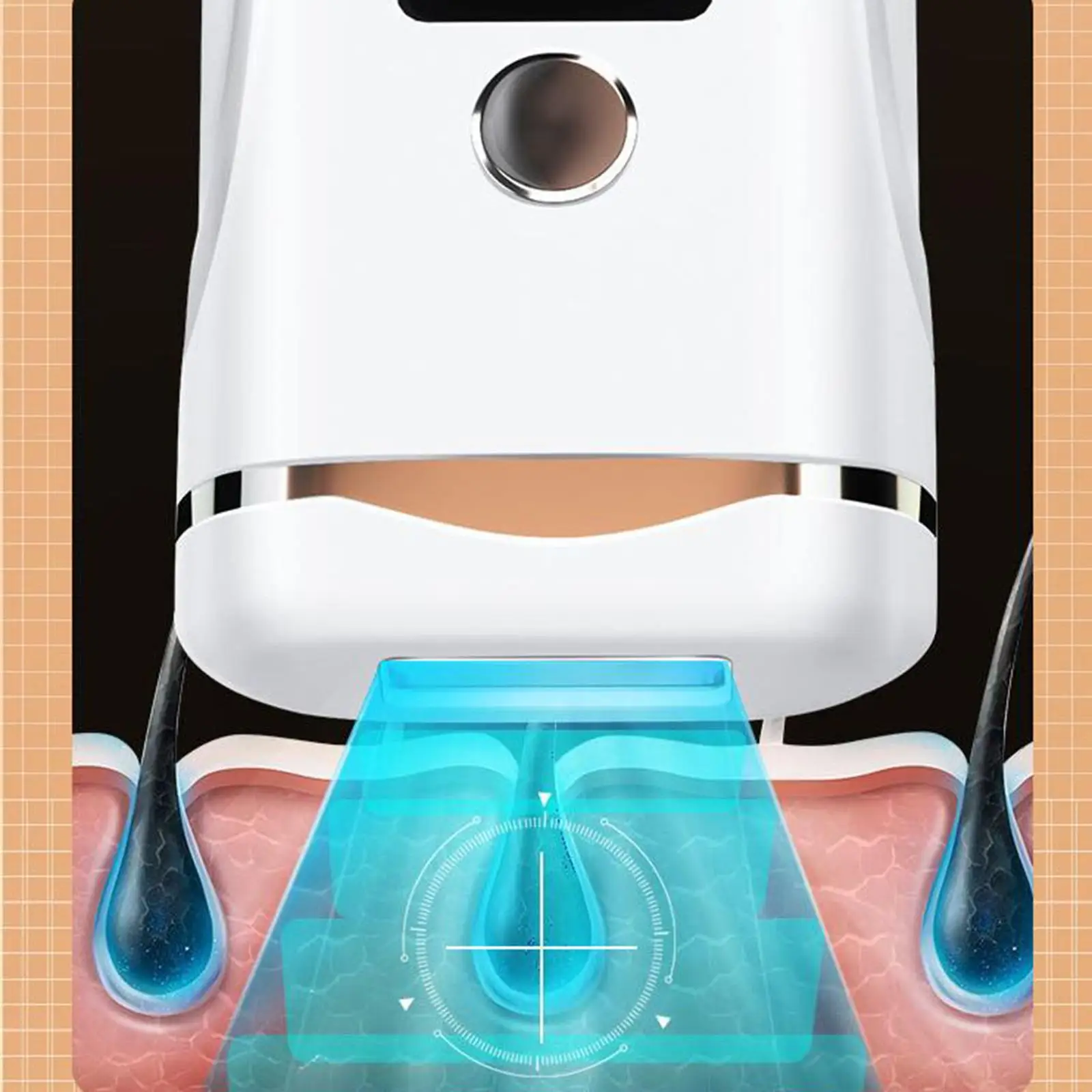 Permanent Hair Removal Machine for Women and Men Painless Epilator Home Device with 999999 Flashes for Face Bikini Arms Legs