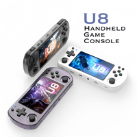 New U8  Retro Handheld Video Game Console Linux System 4.0 Inch IPS Screen R35s Pro Portable Pocket Video Player 64GB Games