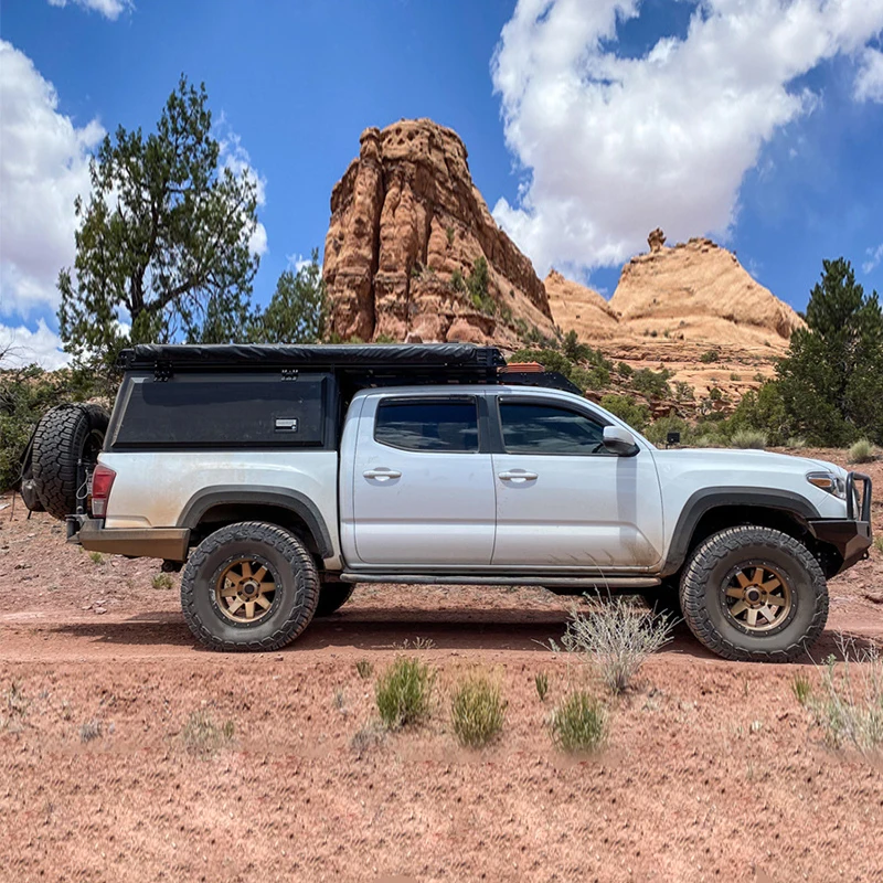 4x4 Pickup Truck With Roof Top Tent Steel Dual Cab Bed Canopy Topper for Ford Ranger for Toyota Hilux