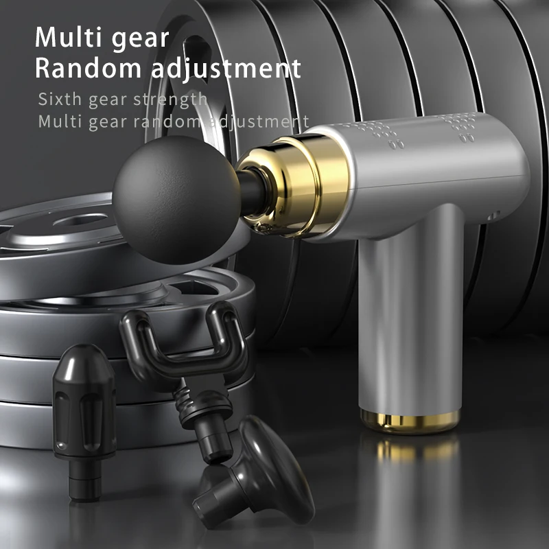 Pistola per massaggio portatile muscolo del tessuto profondo massaggiatore elettrico sollievo dal dolore per il corpo collo rilassamento della schiena Fitness dimagrante