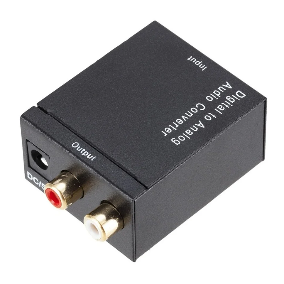 Digital To Analog Audio Converter Toslink Coaxial สัญญาณ RCA R/L เครื่องปรับจูนเสียง SPDIF สเตอริโอเครื่องขยายเสียงถอดรหัส