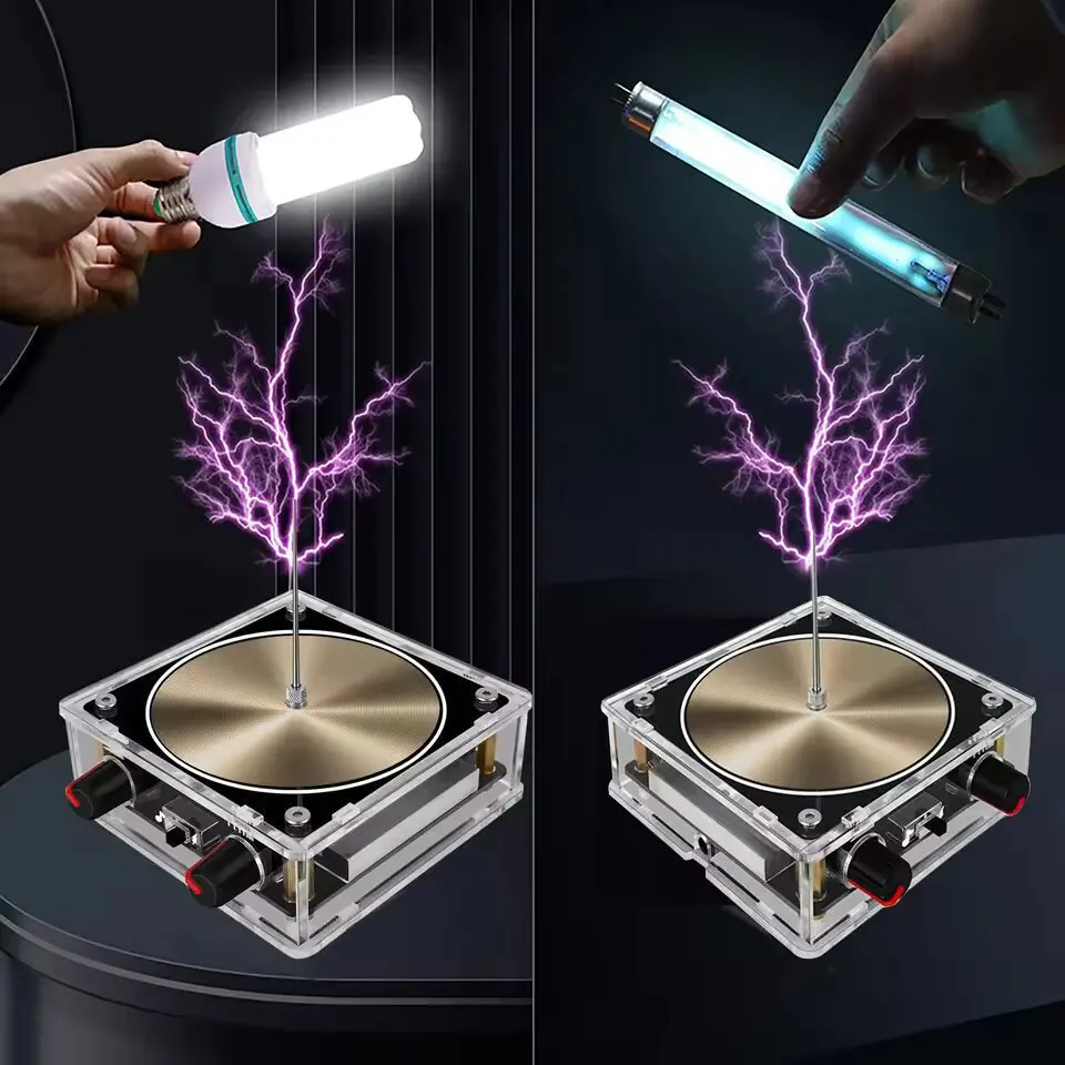 Music Coil Music Box Artificial Lightning Touchable Audio Input Bluetooth Science Experiment