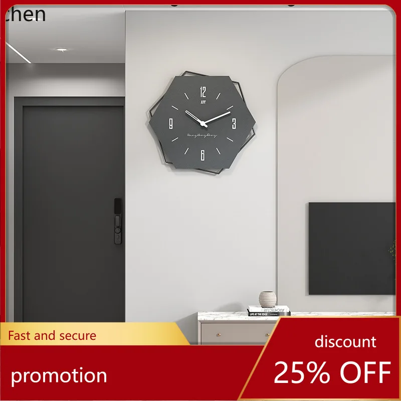 

ZML wall clock for living room, simple home use, modern creative wall-mounted clock with a high-end feel for dining room