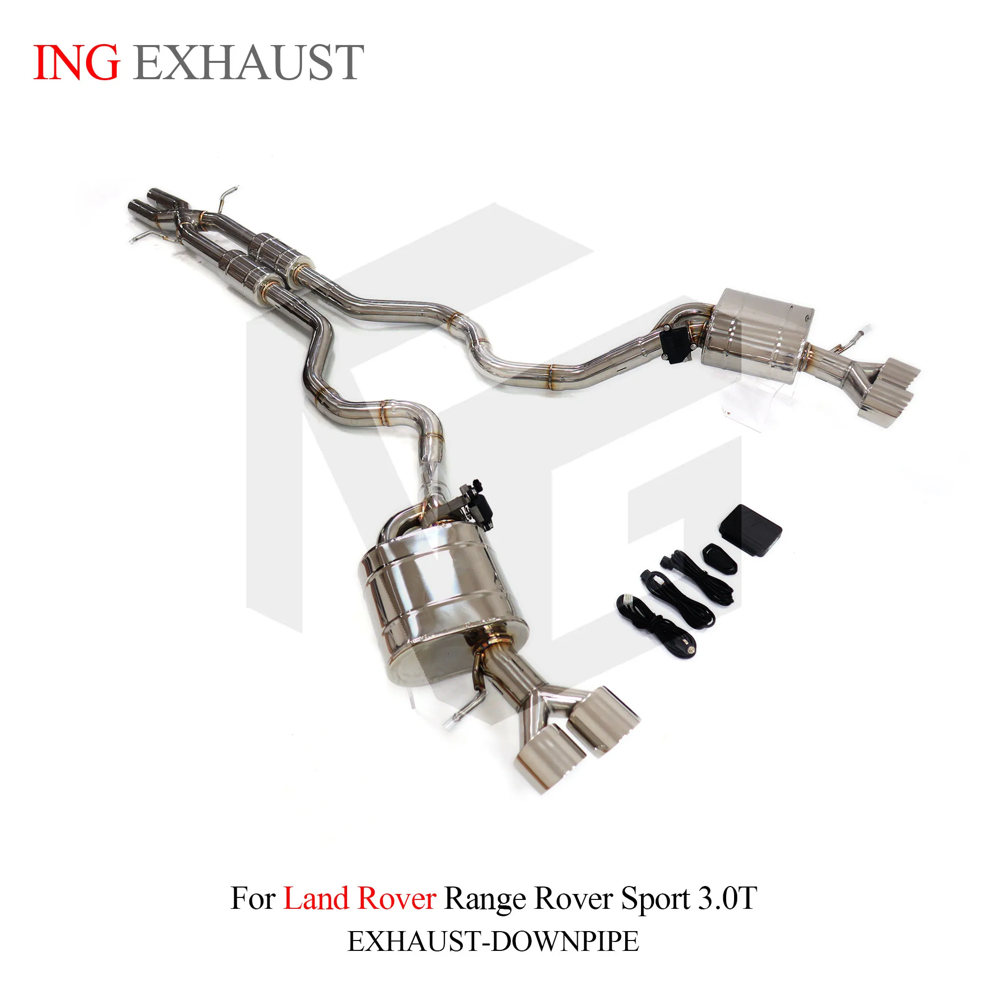 ING Factory Hot Selling Exhaust for Range Stainless Steel Catback Exhaust Valve L320 L322 3.0T with Mufflers