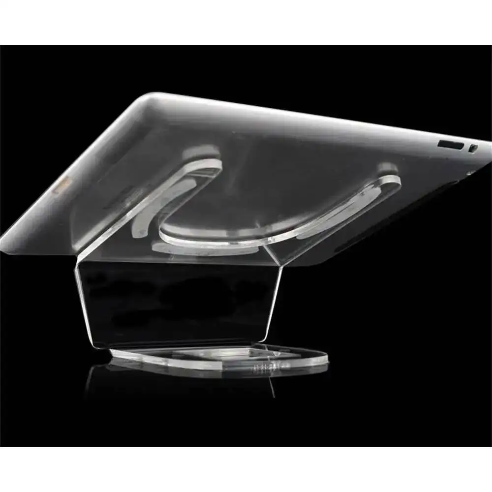 1 Piece Acrylic Safe iPad Stand Tablet Display Stand Round Transparent Base Suitable for Store Tablet
