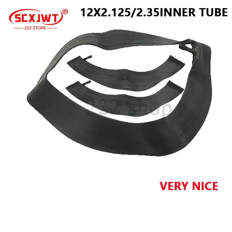 Bicycle inner tube 12x2.125/2.35 rubber inner tube straight mouth is used for replacing inner tubes of mountain bikes
