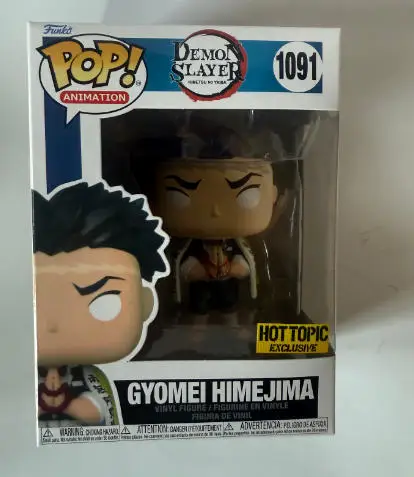 Funko Pop Demon Slayer GYOMEI HIMEJIMA 1091 #   Figura de Vinil 10cm, Modelo de Boneco de PVC para Crianças
