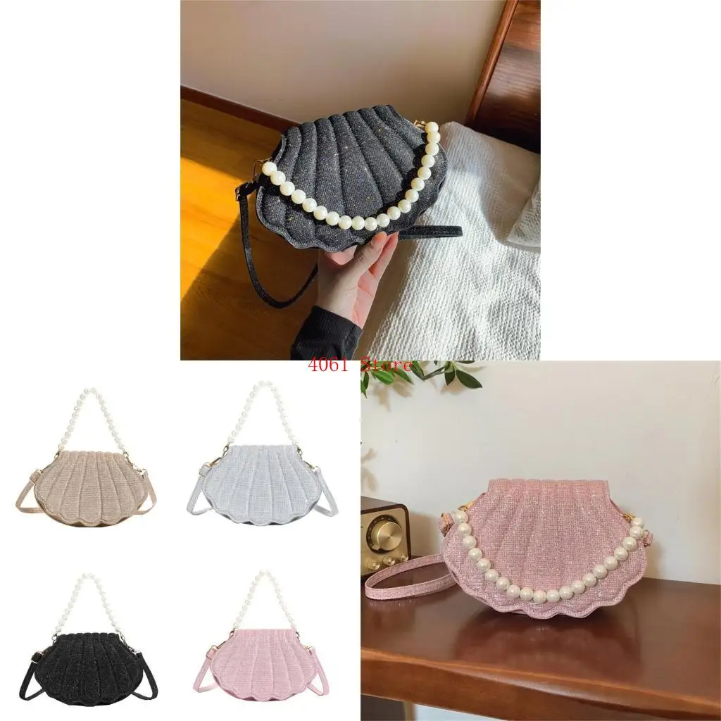 

Trendy Shell Shoulder Bag for Women Practical PU Leather Crossbody Bags Handbag