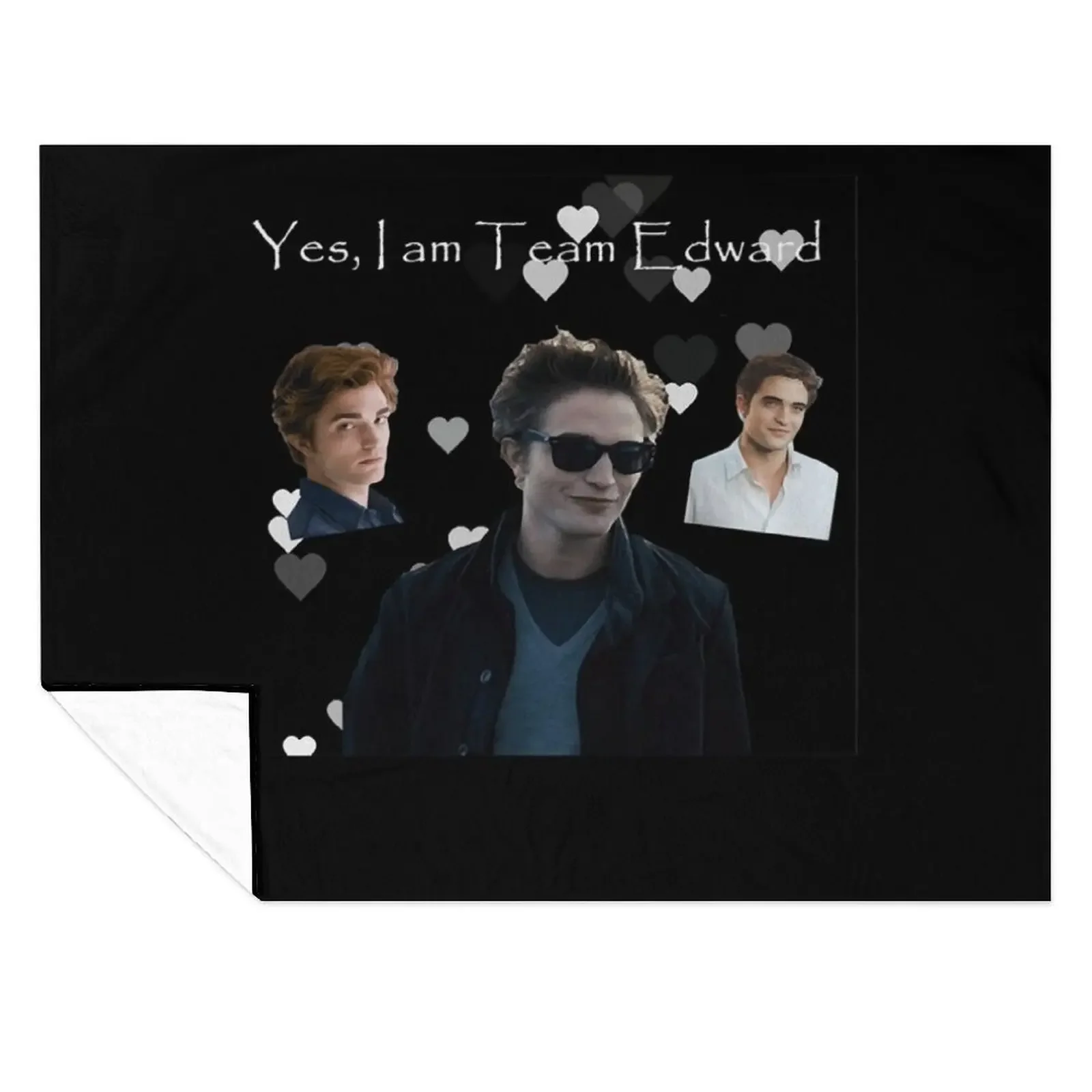 

Team Edward Meme Twilight Throw Blanket blankets ands Plaid Sofa Throw Extra Large Throw Blankets