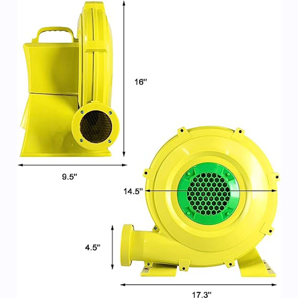 Inflatable Blower 370/680/950/1100 Watt Bounce House Air Blower for Jump Slides Portable and Powerful Inflatable Blower Fan Pump