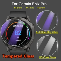5Pcs Screen Protector For Garmin Epix Pro 42mm 47mm 51mm Smart Watch 2.5D 9H Ultra Clear / Anti Blue-Ray Tempered Glass Film